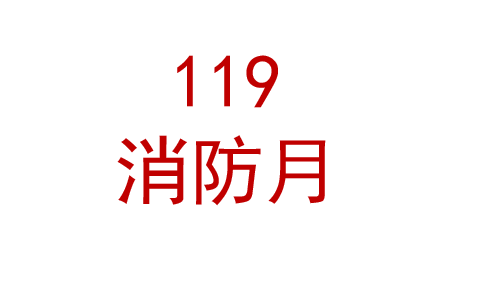 119消防月活动宣传品 宣传用品 宣传资料